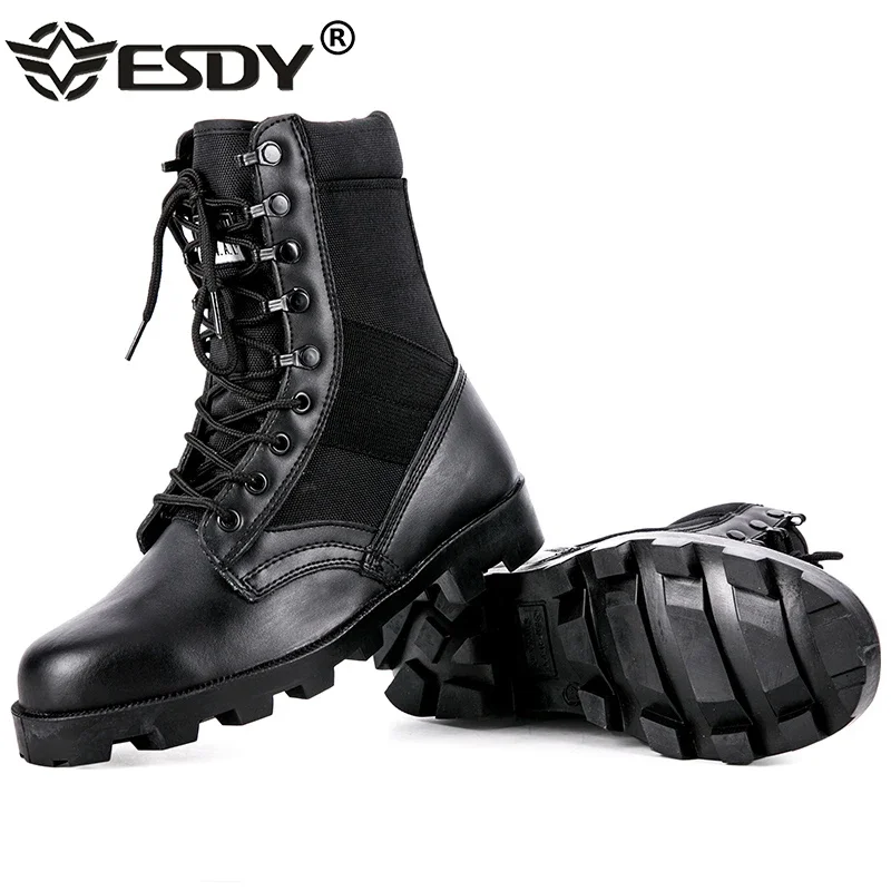 Hunting Boot Insole - Kamuflażowe botki męskie Outdoor prawdziwej skóry