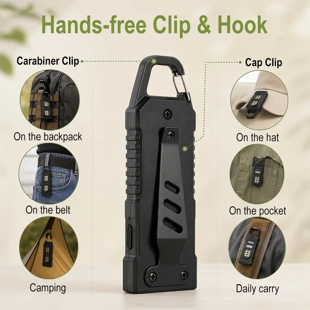 Outdoor Hunting Bike - BORUiT Mini EDC 2 szt. Latarka