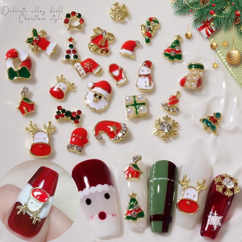 Elk Bugle Call - 10 szt. świątecznych ozdób do paznokci