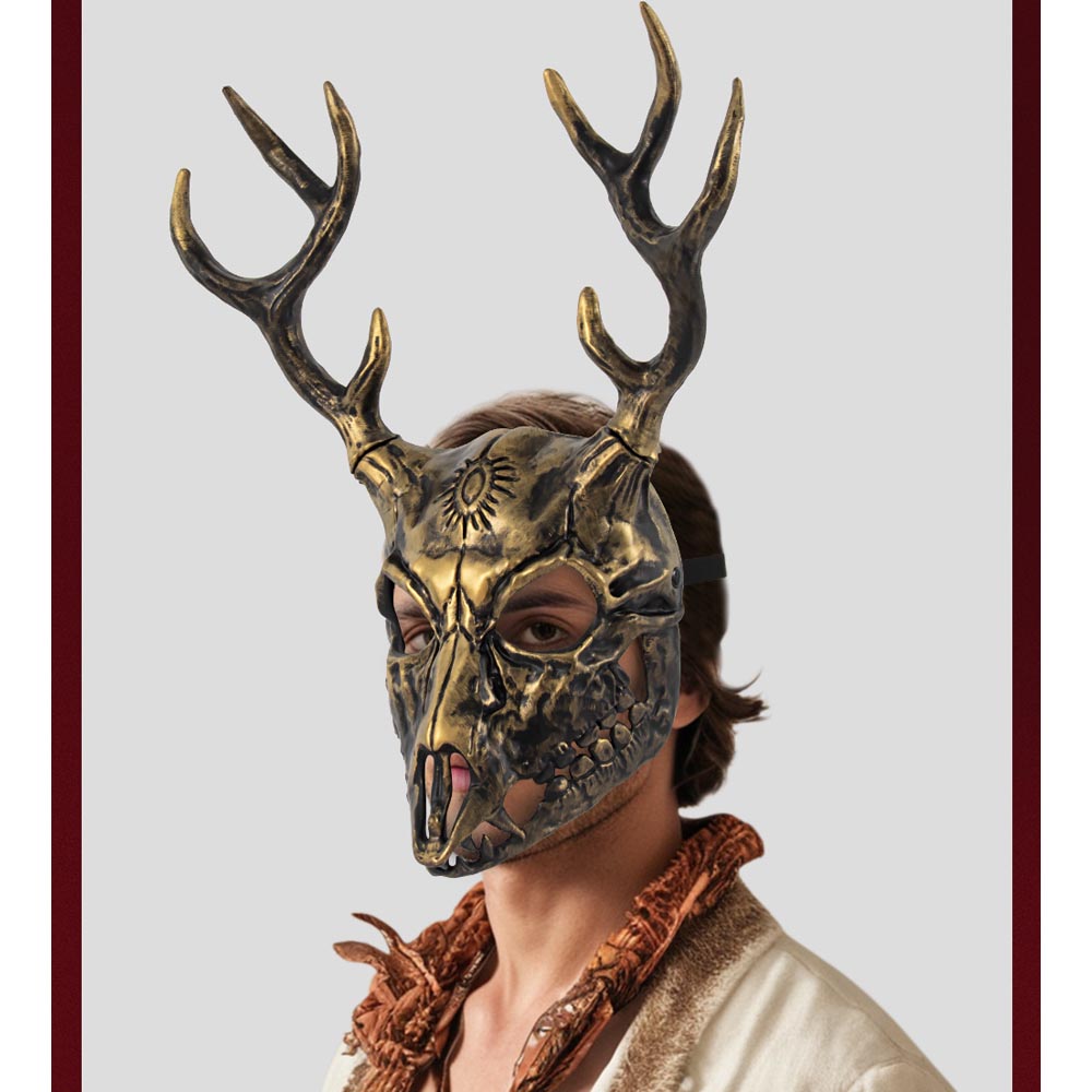 Elk Bugle Call - Zwierzęca maska łosia nakrycie głowy Cosplay