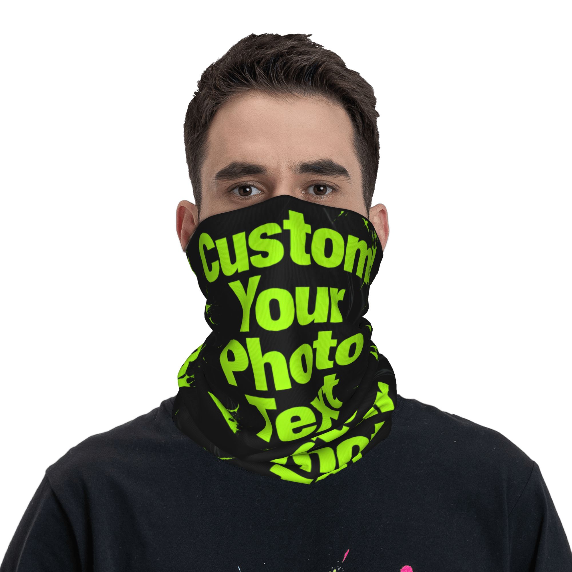 Hunting Outdoor Logos - Personalizowana Bandana/Komin na Szyję ze Własnym