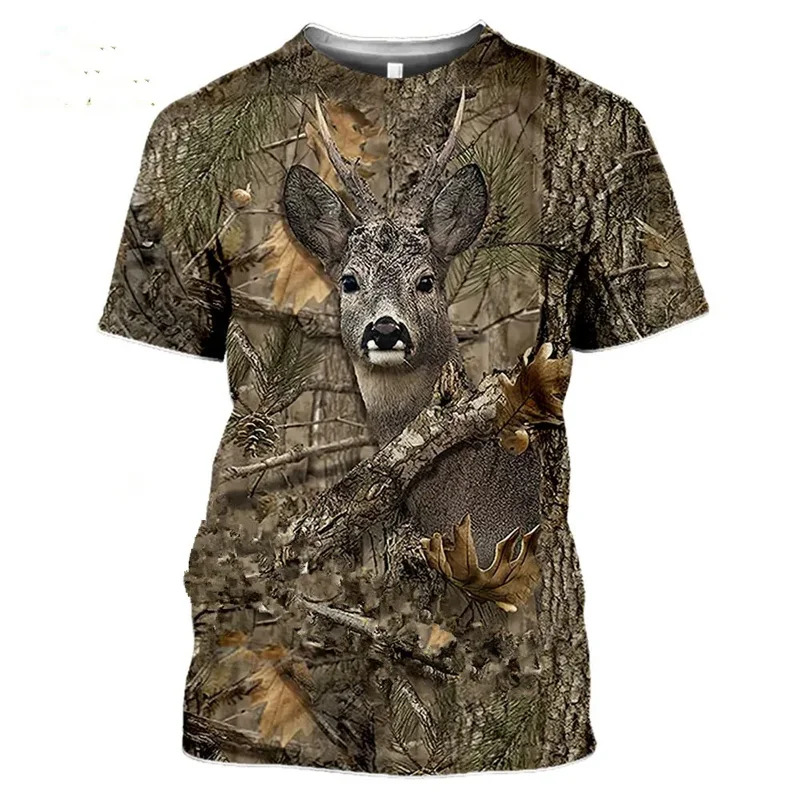 Wildman Hunting & Outdoor Vanderbijlpark - Koszulka 3D z kamuflażem, motywem dzikiego