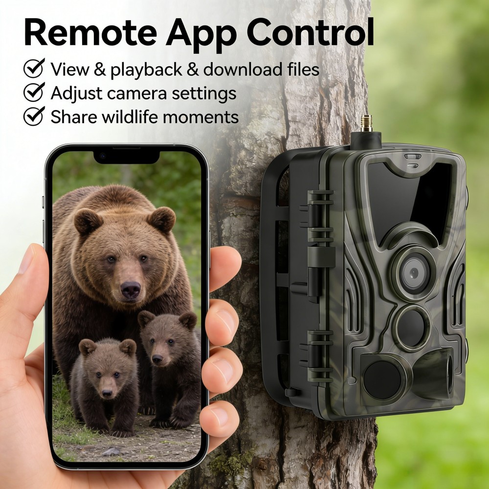 Kamera leśna 4G 4K 120MP z tra – Outdoor Hunting Video Camera recenzja i cena