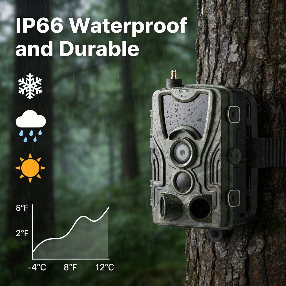 Kamera leśna 4G 4K 120MP z tra – Outdoor Hunting Video Camera recenzja i cena