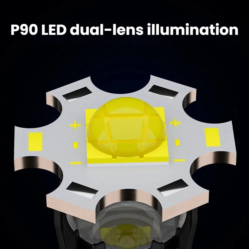 Latarka LED P90 o dużej mocy,  – Hunting Outdoor recenzja i cena