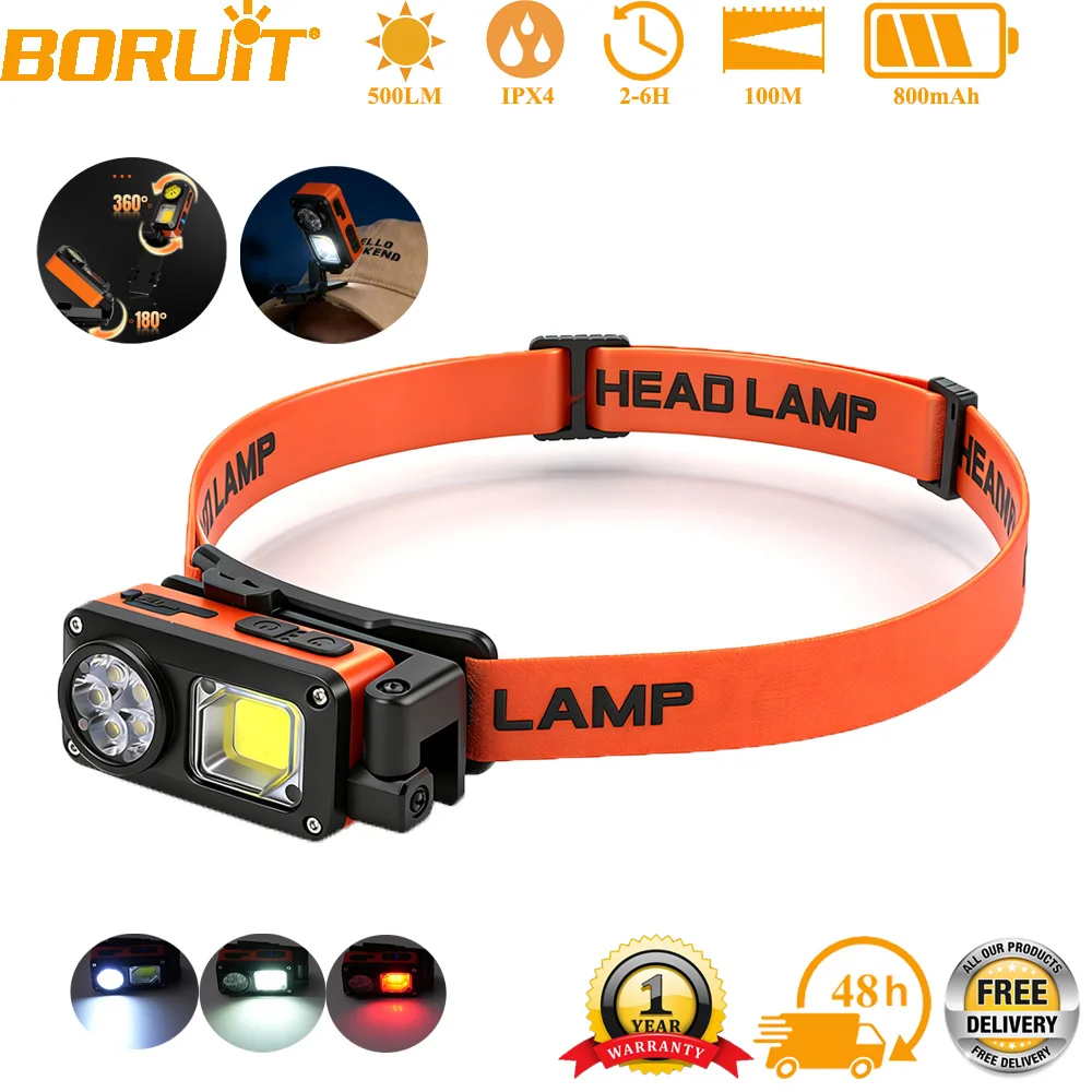 BORUiT 500LM Latarka czołowa L – Outdoor Hunting Bike recenzja i cena