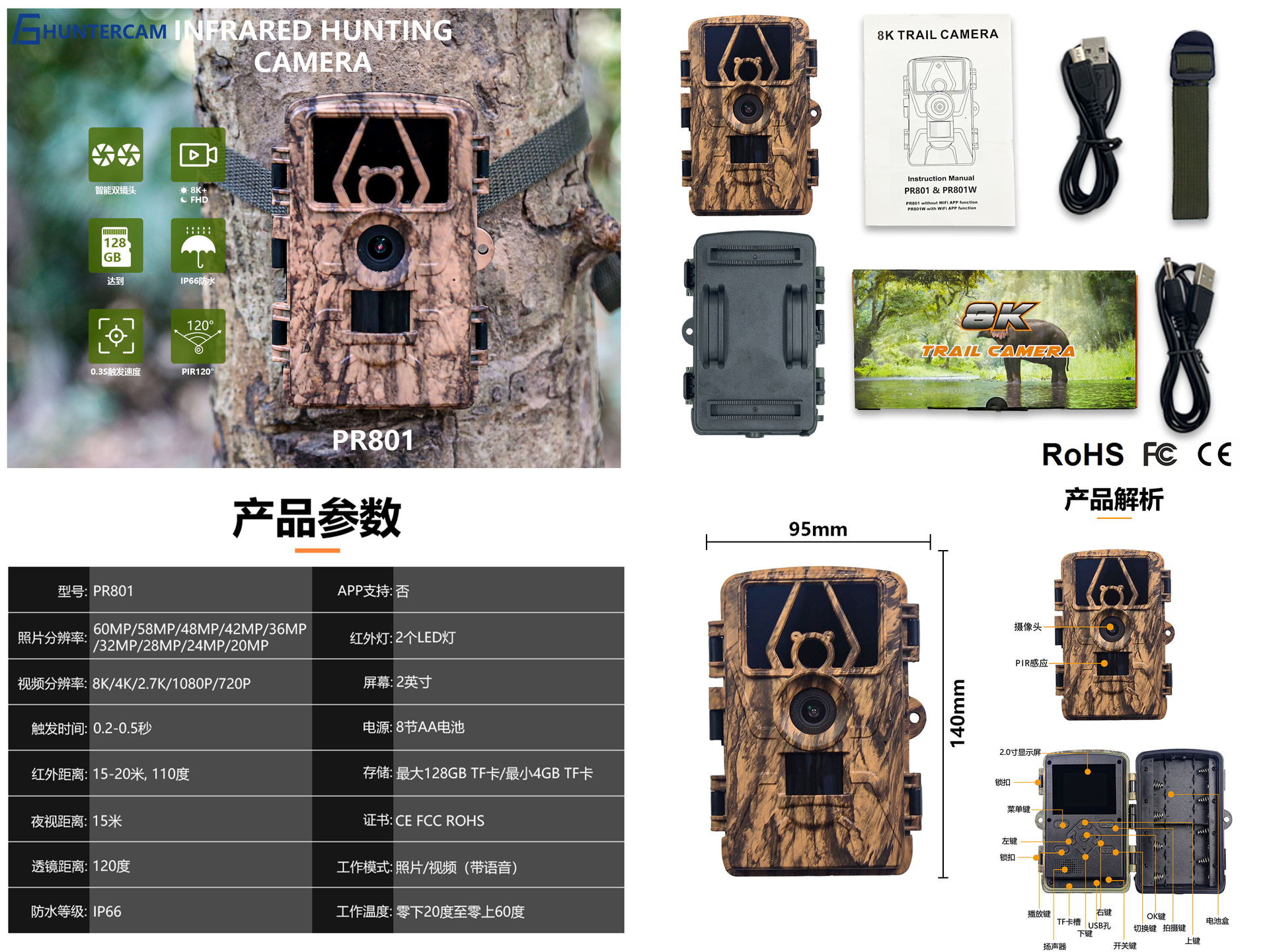 Kamera myśliwska PR801W Ultra  – Outdoor Hunting Video Camera recenzja i cena