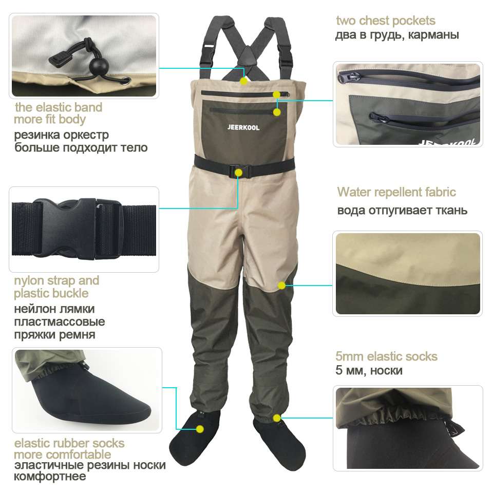 JEERKOOL Fly Fishing Waders Sh – Hunting Boot Insole recenzja i cena